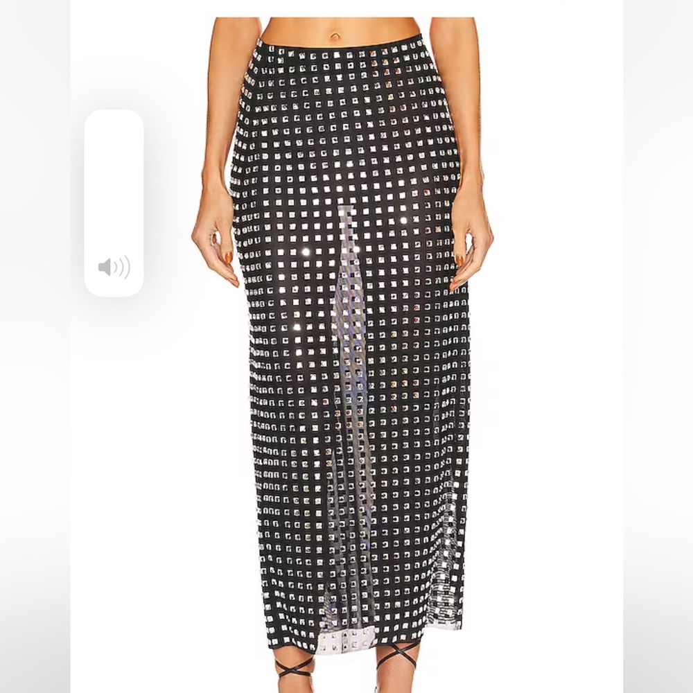 NBD Rhinestone Zenni skirt from Revolve